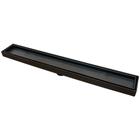 Ralo Invisivel Linear Oculto Banho Cozinha 5 x 70 cm Preto