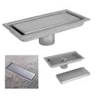 Ralo Invisível Oculto Linear 20Cm Inox Anti Inseto E Anti