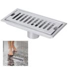 Ralo Linear 30cm Inox Banheiro Lavabo Area Externa Anti Odor Anti Inseto Quintal Piscina Resistente Higienico Seguro - Ab.Midia