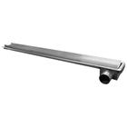 Ralo linear 50 cm com saida lateral horizontal direita