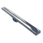 Ralo Linear Banheiro 5x70 Inox 304 Ciclope Caixa Sifonada Cinza com Tela - Ficone & Reis