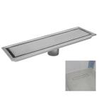 Ralo Linear Oculto 50cm Inox Banheiro Lavabo Anti Odor Anti Inseto Invisivel Resistente Seguro Higienico
