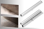 Ralo Linear Oculto Invisível 5X70 Para Banheiro Branco