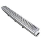 Ralo Linear Sequencial 5x50 Grelha Inox Piscina Com Tela - Ficone Reis