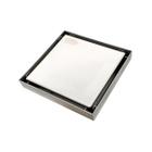 Ralo Oculto Inox Escovado Slim 15X15Cm Smart Depot Sem Borda