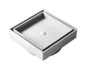 Ralo Oculto Invisível 15 X 15Cm Cinza Platina Seca Piso E - Ravena Decor