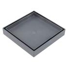 Ralo Oculto Invisível 15 X 15cm Cinza Seca Piso E Porcelanato