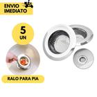 Ralo para Pia Aço Inox 9cm ou 3.1/2 Linha Garbo Excelente Qualidade Ralinho de Inox para Pia Protet