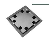 Ralo Quadrata Invisivel 15x15 cm - Tampa Oculta RPI15 - Base PVC - Selmetal