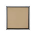 Ralo Quattro Vistta Inox Ouro Matte 10 x 10 cm