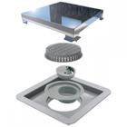 Ralo Square Tampa Inox Polido Linear 15X15Cm