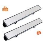 Ralos Linear tampa aço inox cromado oculto 06x50 Kit2 - Sacheto