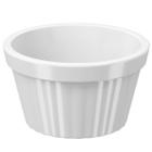 Ramekin Branco Canelado 90ml Plástico Pote Bowl Pequeno 7cm Uno Coza