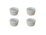 Ramekin Forma Assar Porta Molho Grande Hotel - Kit 4 Unid - Porcelana Bela Vista