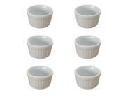 Ramekin Forma Assar Porta Molho Grande Hotel - Kit 6 Unid - Porcelana Bela Vista