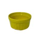 Ramequim de ceramica amarelo 10x6cm 21063