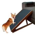 Rampa Pet Escada Para Cachorro Subir no Sofá Antiderrapante Emborrachada Ajustável com 3 Níveis de Regulagem