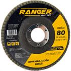 Ranger Disco Flap 4.1/2 X 80 - Kit C/10 Un