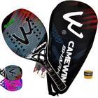 Raquete Beach Tennis Camewin Full Carbon 3K - Shark Cinza