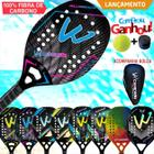 Raquete Beach Tennis Camewin Full Carbon Palmbeach Blue