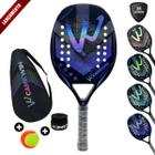 Raquete Beach Tennis Camewin Pro 100% Carbono 3k