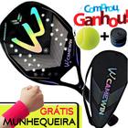 Raquete Beach Tennis Fibra De Carbono 3K Holográfico - Camewin