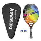 Raquete Beach Tennis Gold Sports Power 211MC Kawasaki Carbon - 2 Overgrip e Capa