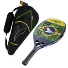 Raquete Beach Tennis Profissional + Raqueteira p/ 2 Raquetes