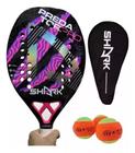 Raquete Beach Tennis Shark Predator 2023 20mm Carbon 3K