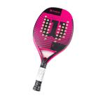 Raquete de Beach Tennis Wilson WS 18.20 Branca e Roxa