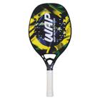 Raquete de beach tennis profissional kevlar com fibra de carbono brazilian wbt