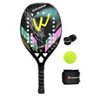 Raquete de tênis de padel CAMEWIN em fibra de carbono 18k 360g + 10g