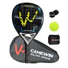 Raquete de tênis de padel CAMEWIN em fibra de carbono 18k 360g + 10g