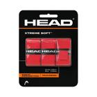 Raquete de tênis Overgrip HEAD Xtreme Soft, pacote com 3, vermelha, branca