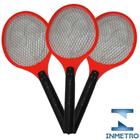 Raquete elétrica mata mosquito kit 3 peças Vermelho CBRN05604 - COMMERCE BRASIL