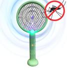 Raquete Elétrica Mata Mosquitos Com Luz e Base Recarregável