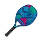 Raquete Vollo Beach Tennis Power 100 Azul Iniciante Fibra de Vidro