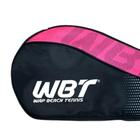 Raqueteira dupla wbt 4 raquetes mochila bolsa ajustavel beach tennis padel