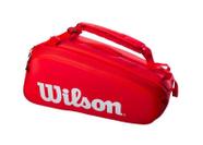 Raqueteira Wilson Super Tour 9Pk Vermelha