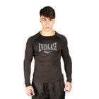 Rash Guard Everlast Manga Longa Microfibra Masc Preta