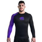 Rash Guard Koral Kombat Manga Longa Preto e Roxo