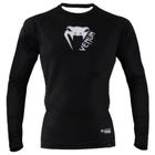 Rashguard Venum Basic Black Jiu Jitsu No-gi Submission Mma Manga Longa