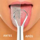 Raspador De Língua De Aço Inoxidável Reutilizável Portátil De Camada Única Escova De Boca Oral