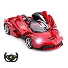 Rastar RC Carro 1/14 Escala Ferrari LaFerrari Rádio Controle Remoto Veículo Modelo de Carro de Brinquedo para Meninos Crianças, Vermelho