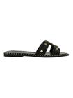 Rasteira Feminina Confortável H Spikes Moda Blogueira Leve