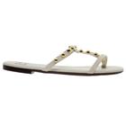 Rasteira Feminina Moleca 5429.451 Off White