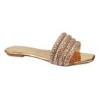 Rasteira Flat Daiane Godiva Cobre 335974