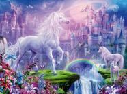 Ravensburger 12907 Unicorn Kingdom 100 Piece Glitter Jigsaw Puzzle for Kids Every Piece is Unique, Pieces Fit Together Perfectly