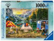 Ravensburger 16177 Calm Campsite 1000 Peça quebra-cabeça para adultos - Cada peça é única, tecnologia softclick significa que as peças se encaixam perfeitamente, azul