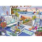 Ravensburger Cozy Series: Seaside Sunshine 300 Piece Large Format Jigsaw Puzzle for Adults - Every Piece is Unique, Softclick Technology Means Pieces Fit Together Perfectly